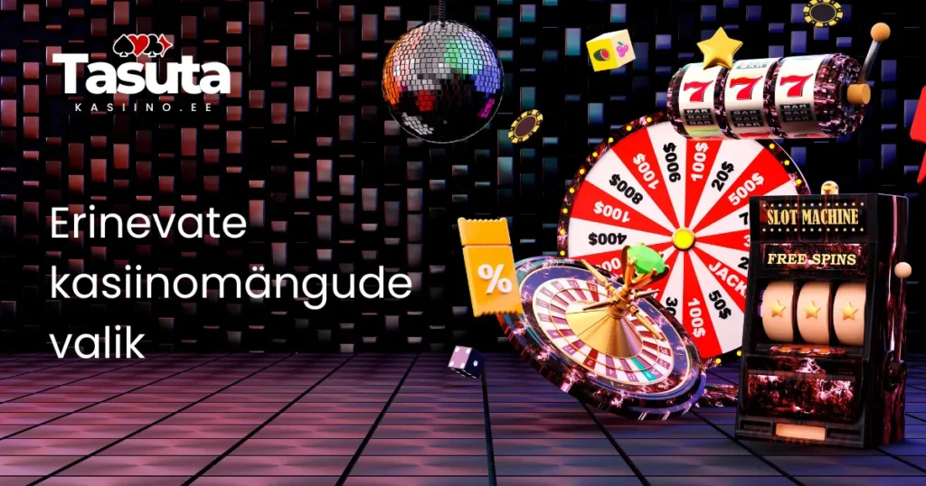 Erinevate online Eesti kasiinomÀngude valik