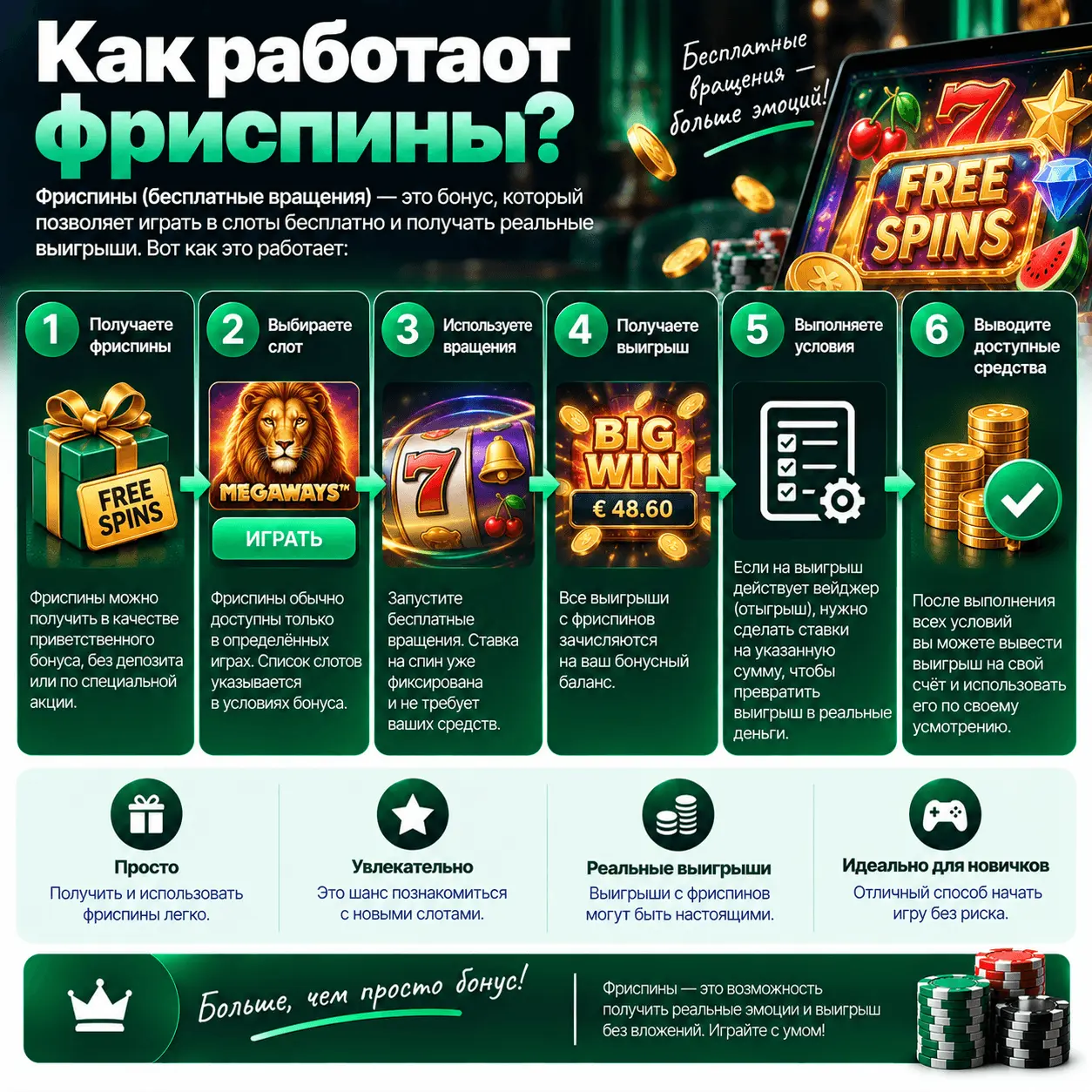 Как работают фриспины?